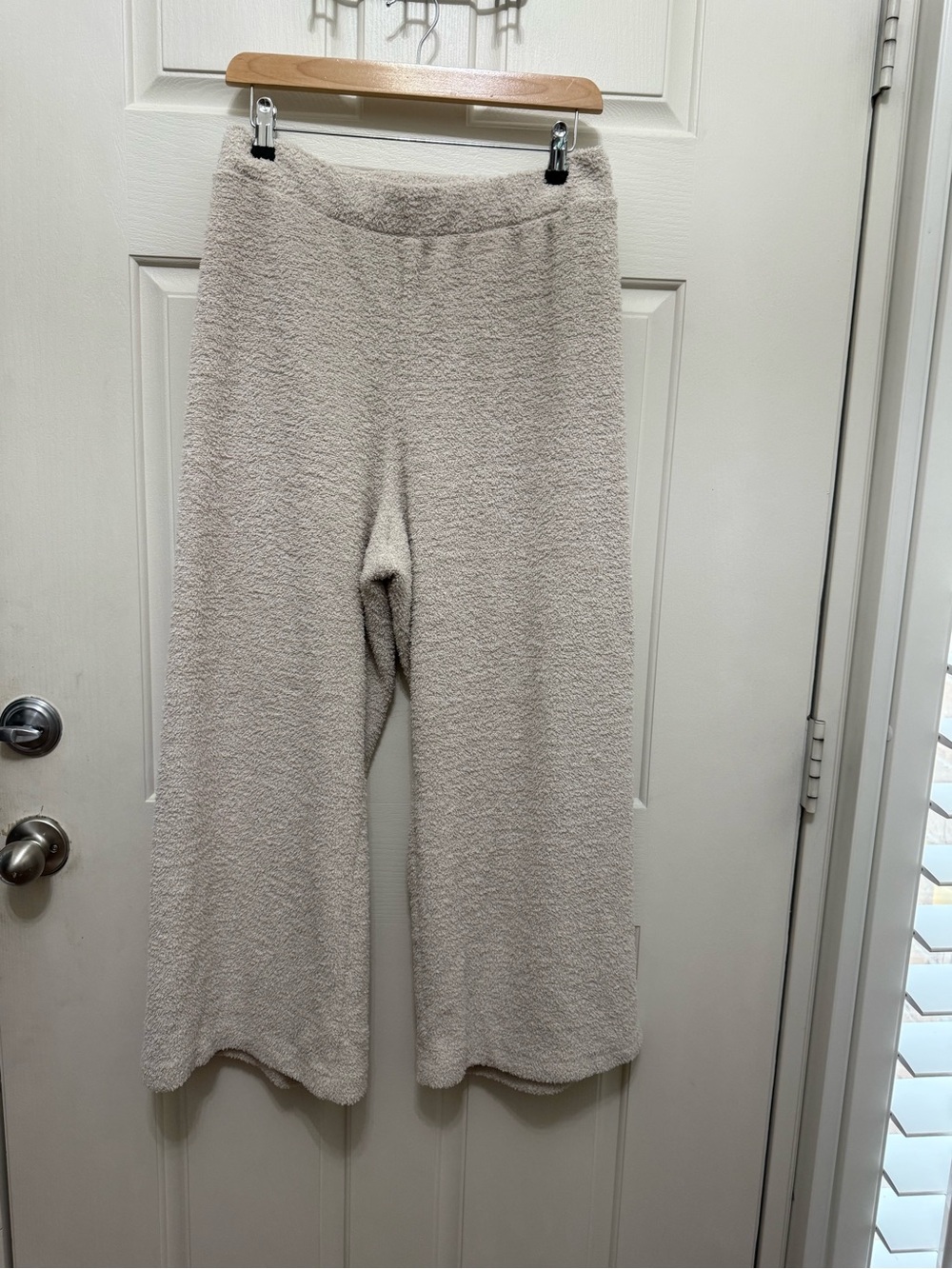 Gap Body Cozy Knit Wide-Leg Lounge Pants - Cream